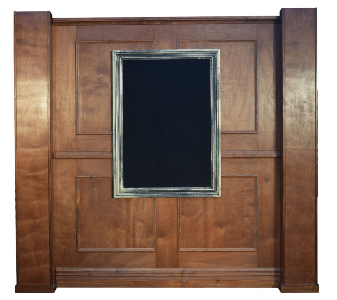 Wooden Wall Panels Backlit Portrait