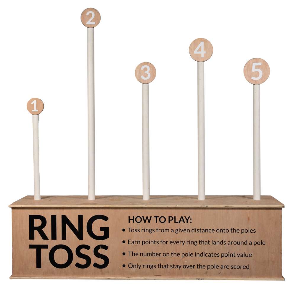 Outanaya 12pcs Plastic Ring Toss Game For Adults Boys And