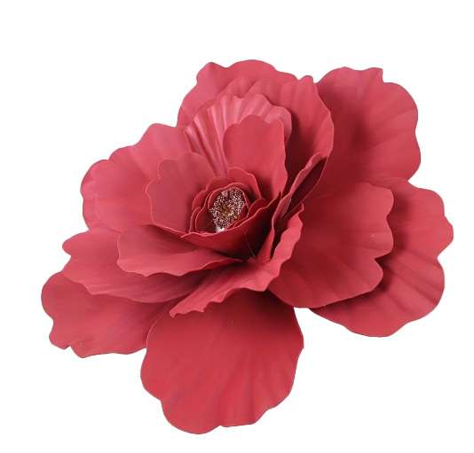 Foam Flower - Deep Red - Medium