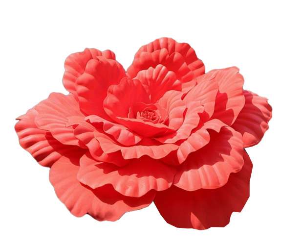 Foam Flower - Bright Red - Large