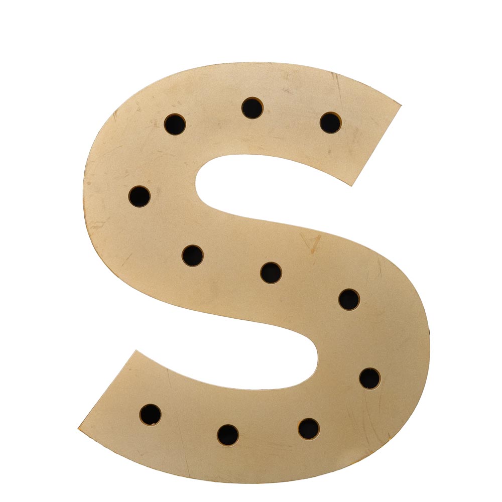 Festoon letter – S (Textured)